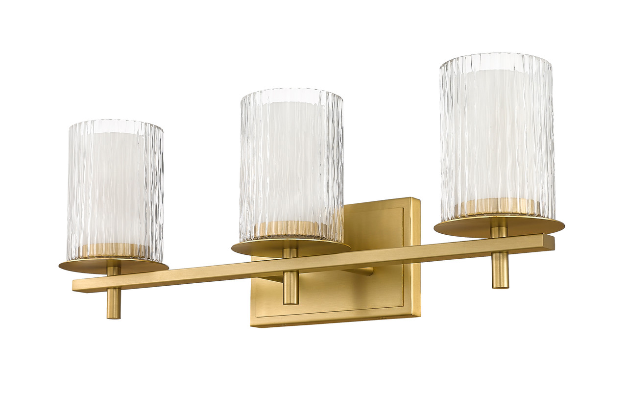 Z-LITE 1949-3V-MGLD 3 Light Vanity, Modern Gold