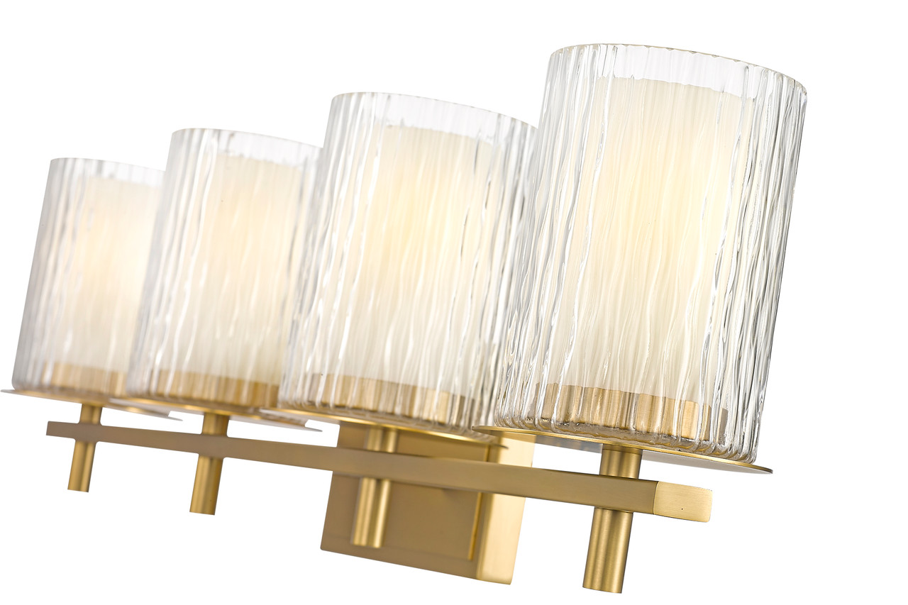 Z-LITE 1949-4V-MGLD 4 Light Vanity, Modern Gold