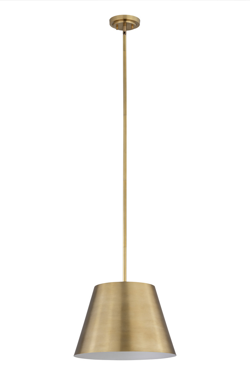 Z-LITE 2307-18RB 1 Light Pendant, Rubbed Brass