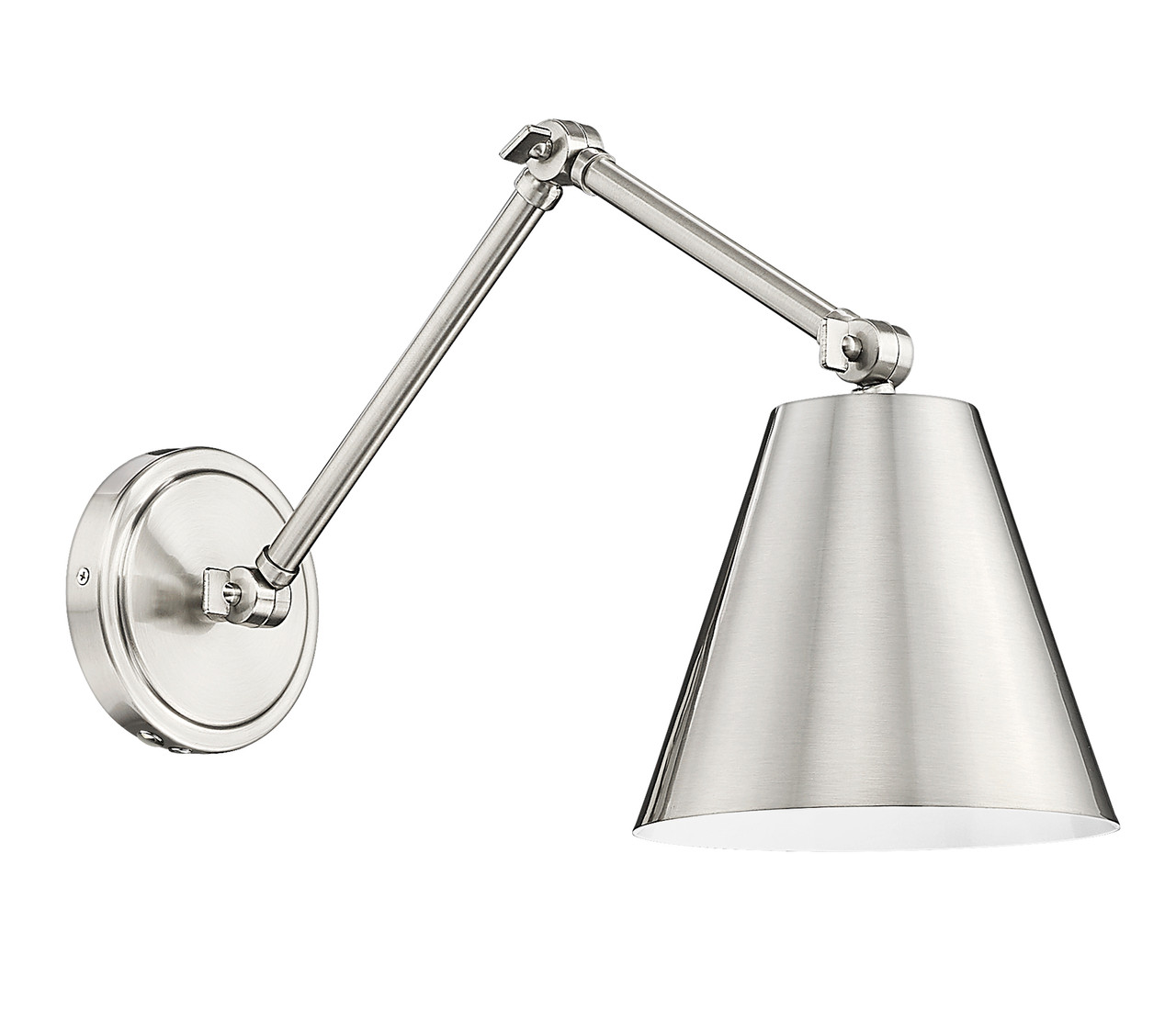 Z-LITE 347S-BN 1 Light Wall Sconce, Brushed Nickel