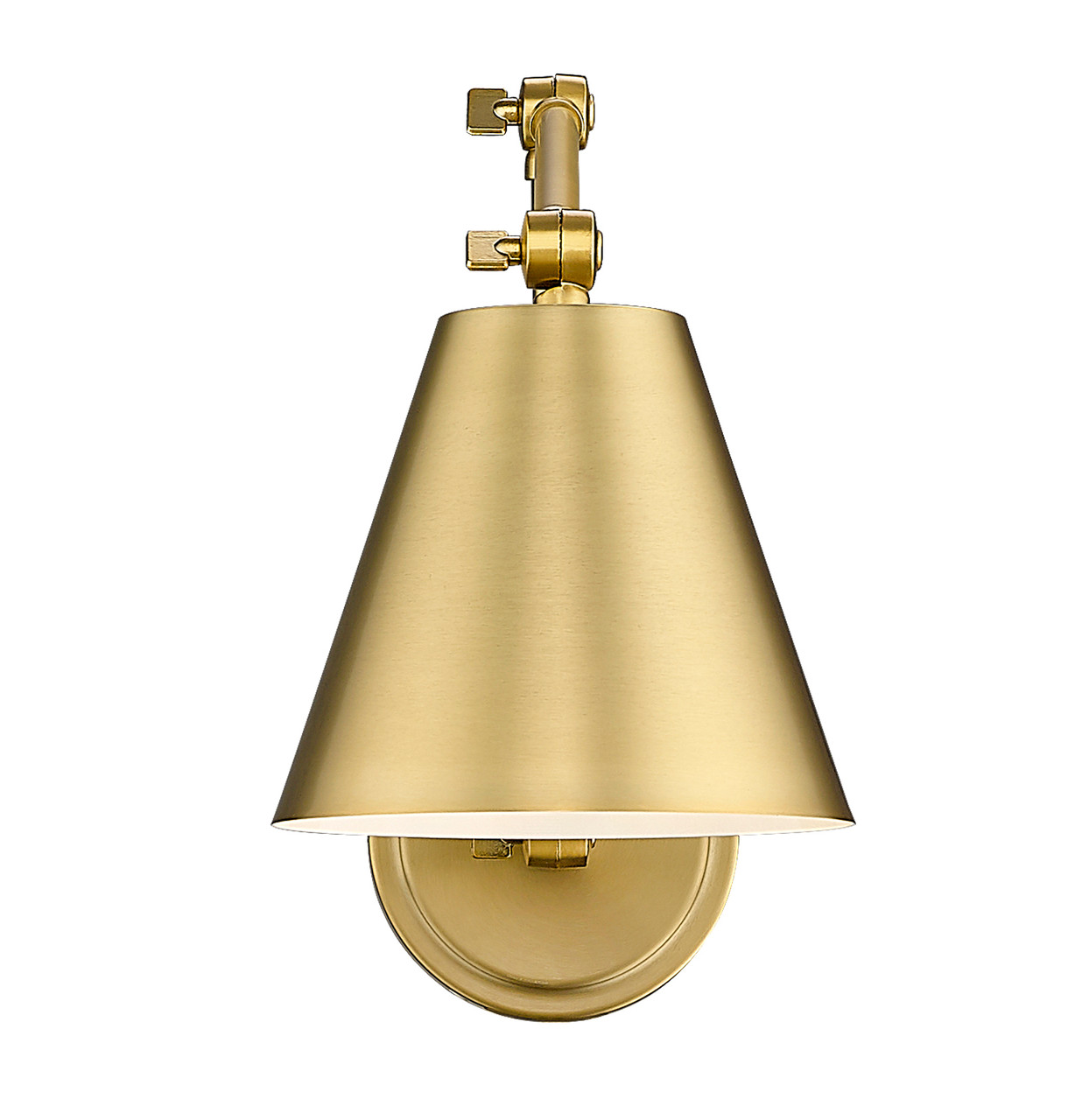 Z-LITE 347S-MGLD 1 Light Wall Sconce, Modern Gold