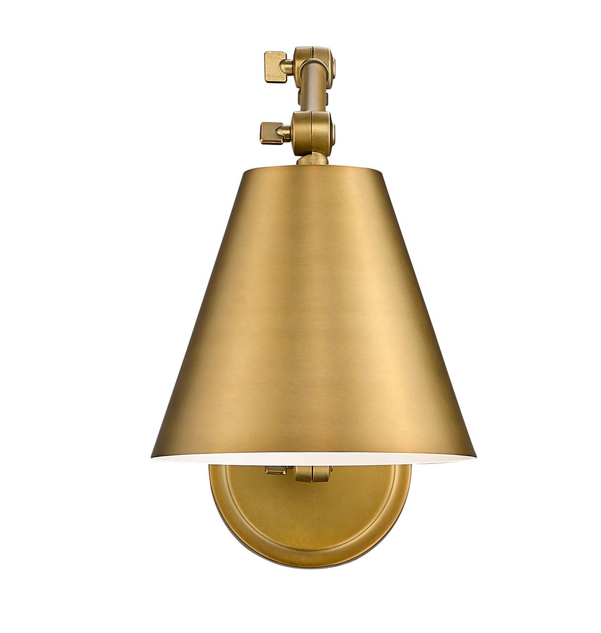 Z-LITE 347S-RB 1 Light Wall Sconce, Rubbed Brass