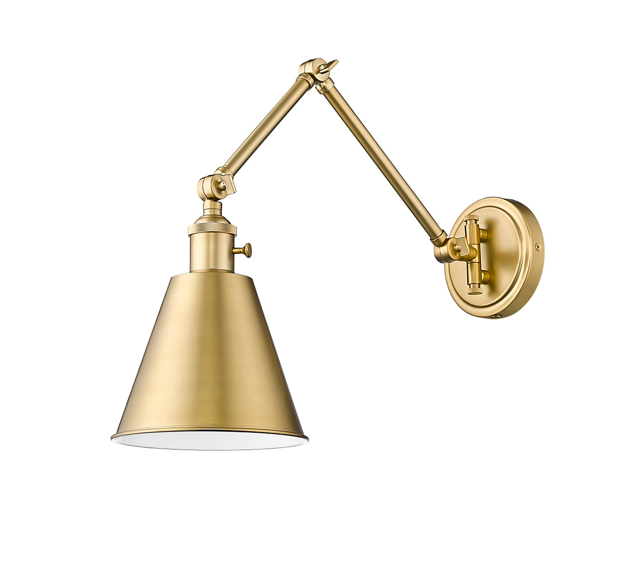 Z-LITE 349S-MGLD 1 Light Wall Sconce, Modern Gold