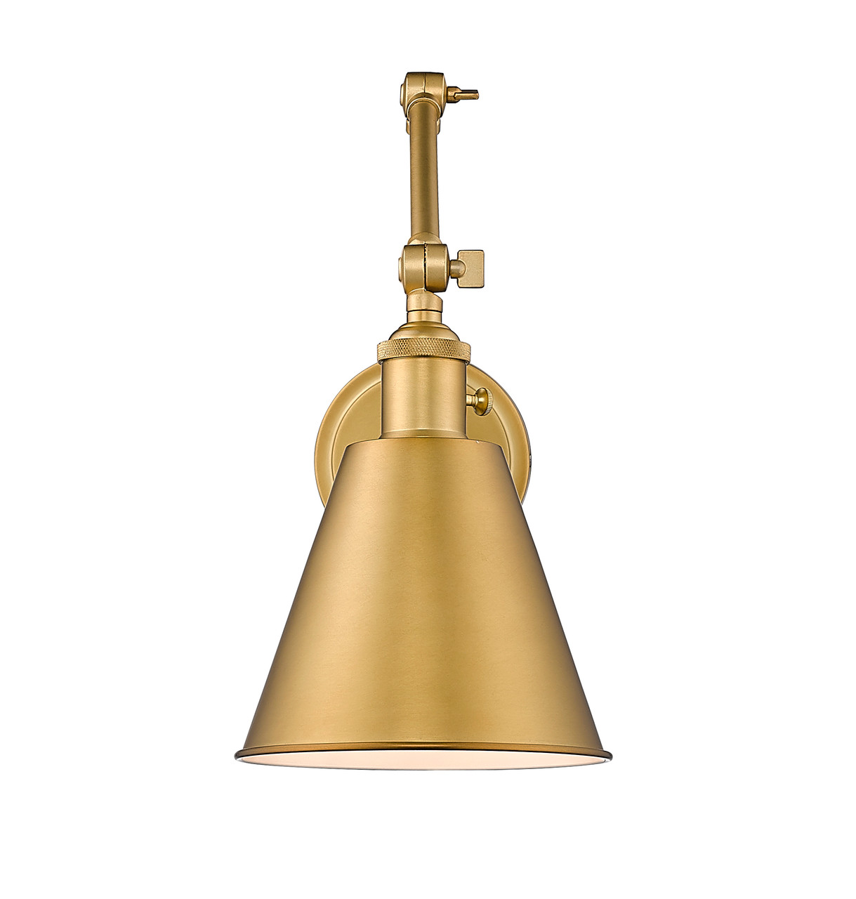 Z-LITE 349S-RB 1 Light Wall Sconce, Rubbed Brass