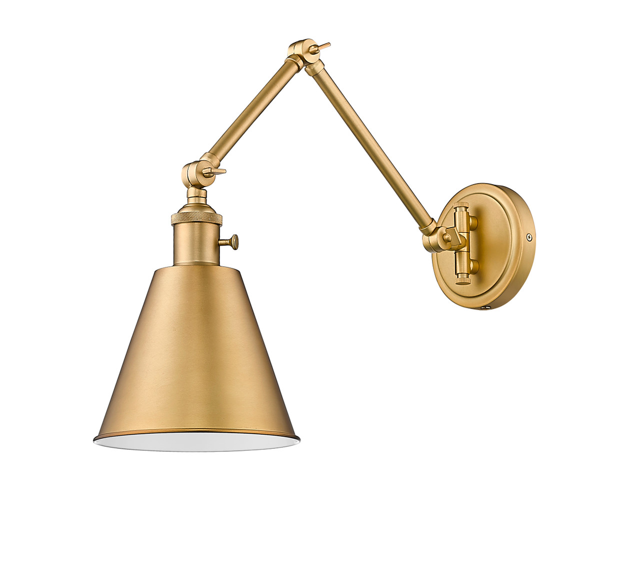 Z-LITE 349S-RB 1 Light Wall Sconce, Rubbed Brass