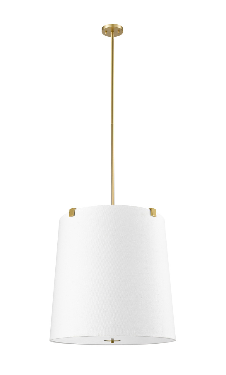 Z-LITE 3501P24-MGLD 6 Light Pendant, Modern Gold