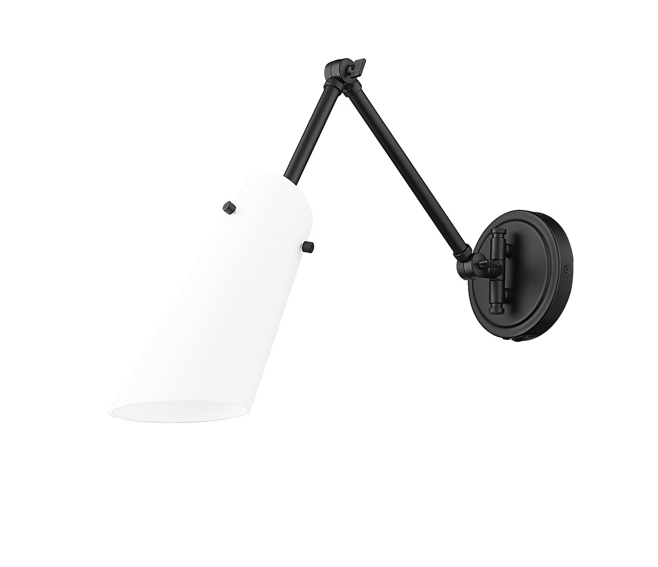 Z-LITE 350S-MB 1 Light Wall Sconce, Matte Black