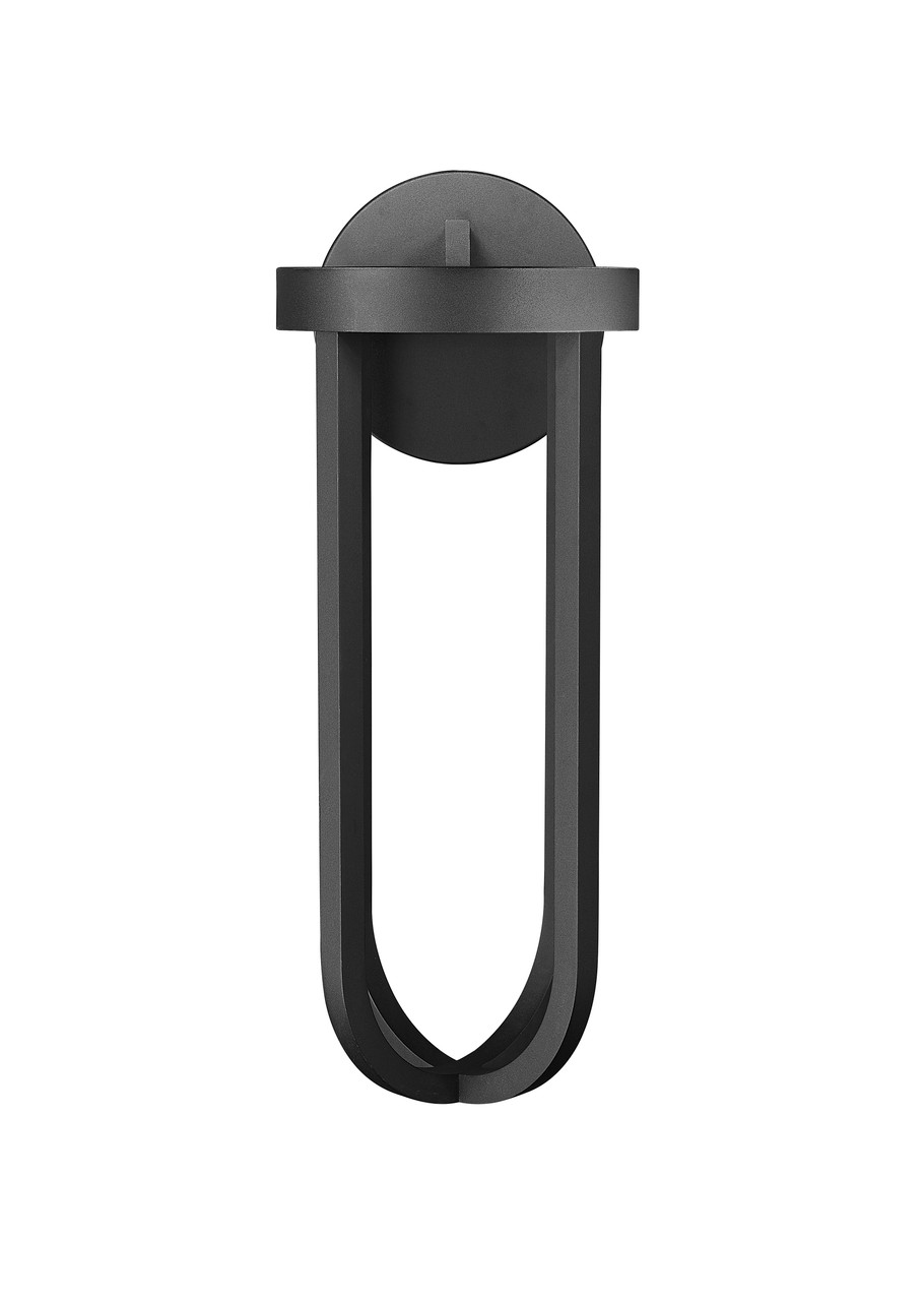 Z-LITE 5005B-BK-LED 1 Light Outdoor Wall Light, Sand Black