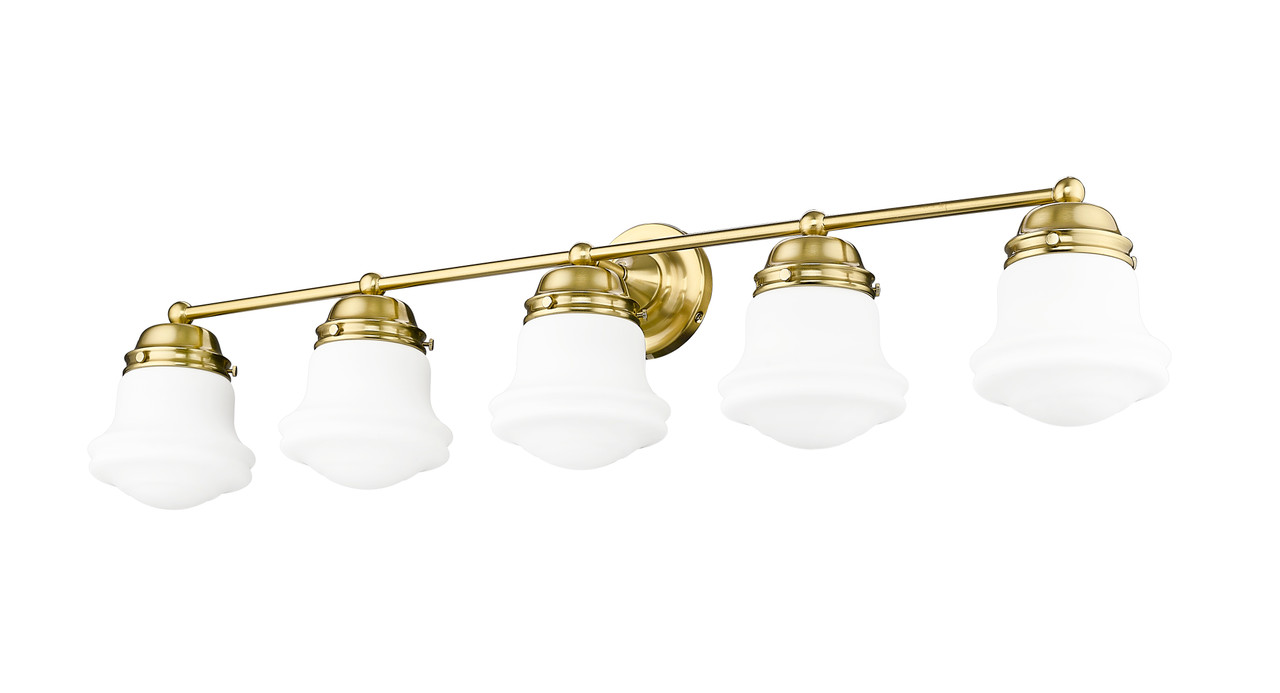 Z-LITE 735-5V-LG 5 Light Vanity, Luxe Gold