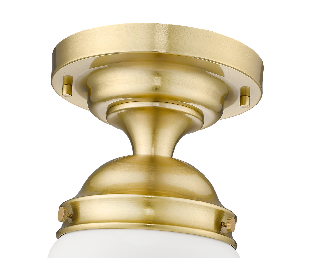 Z-LITE 735F10-LG 1 Light Flush Mount, Luxe Gold