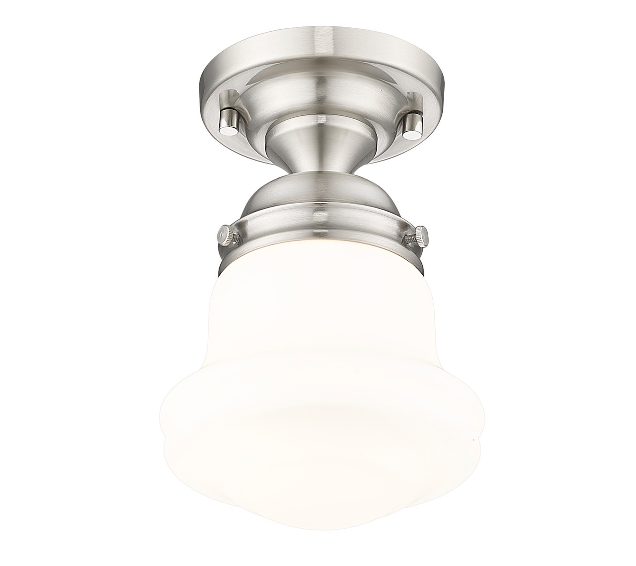 Z-LITE 735F1-BN 1 Light Flush Mount, Brushed Nickel