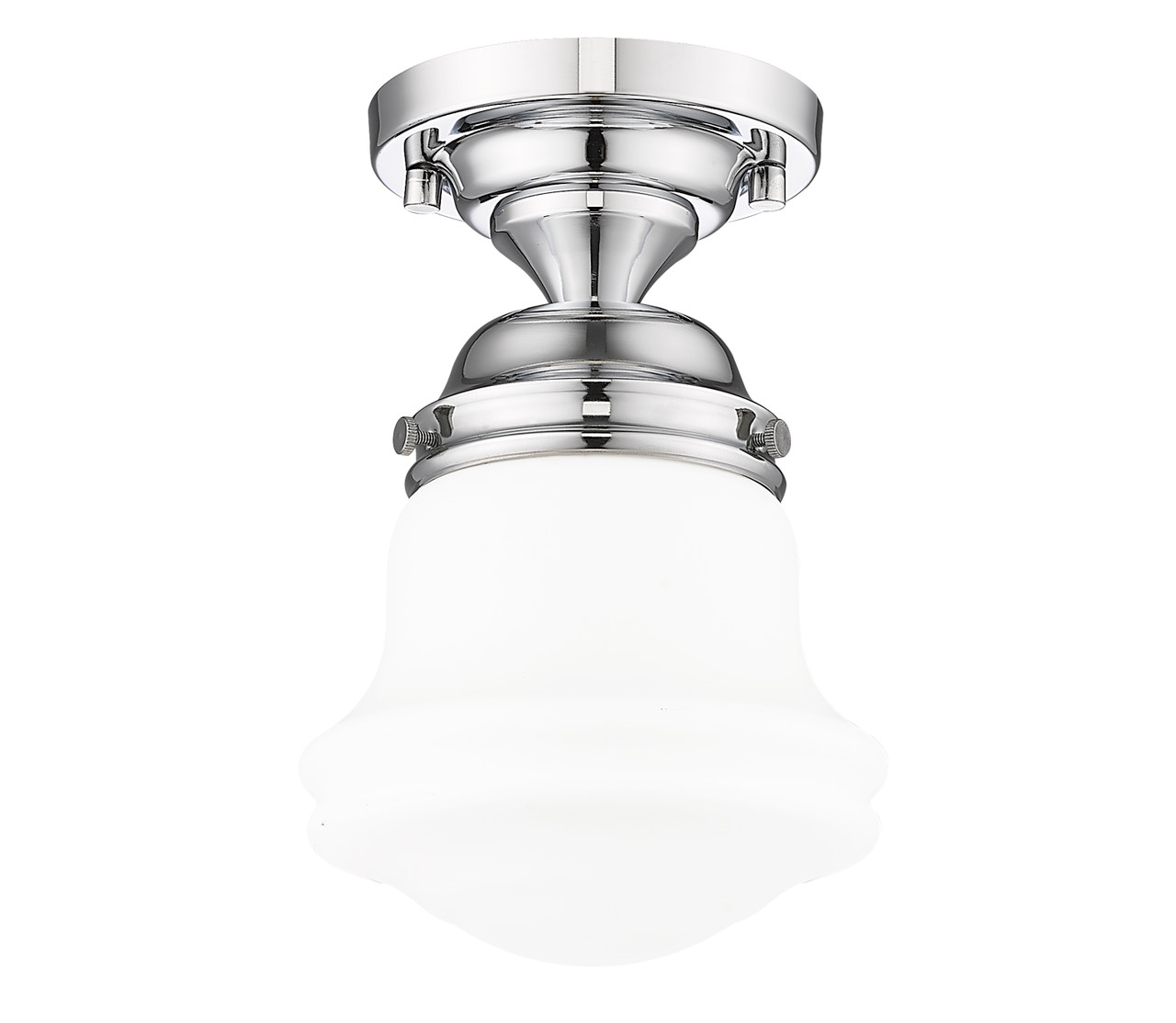 Z-LITE 735F1-CH 1 Light Flush Mount, Chrome