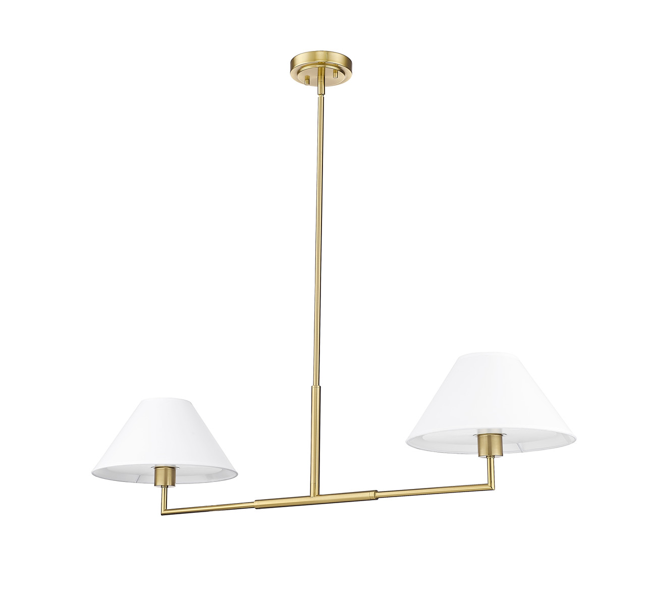 Z-LITE 744-42L-LG 2 Light Chandelier, Luxe Gold