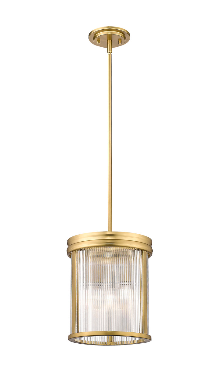 Z-LITE 7504P10-MGLD 3 Light Pendant, Modern Gold