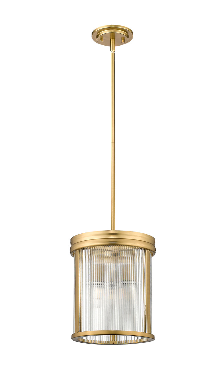 Z-LITE 7504P10-MGLD 3 Light Pendant, Modern Gold