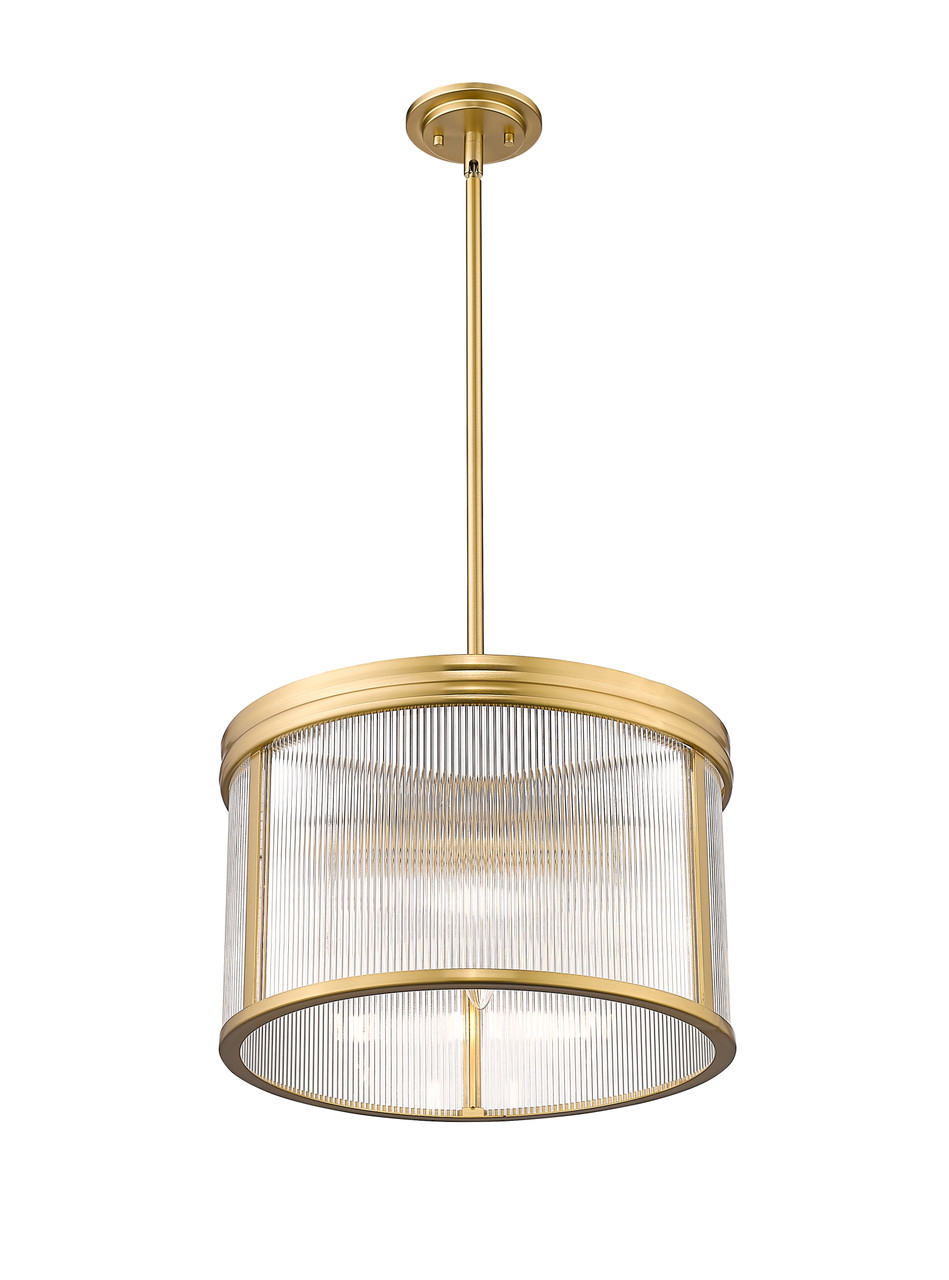 Z-LITE 7504P18-MGLD 5 Light Pendant, Modern Gold