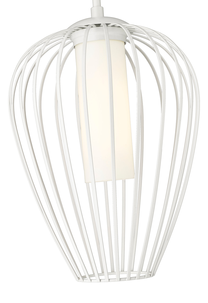 Z-LITE 7507-12TW 1 Light Pendant, Textured White