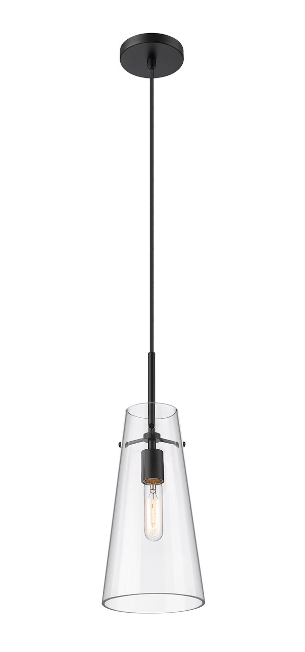 Z-LITE 7508P-MB 1 Light Pendant, Matte Black