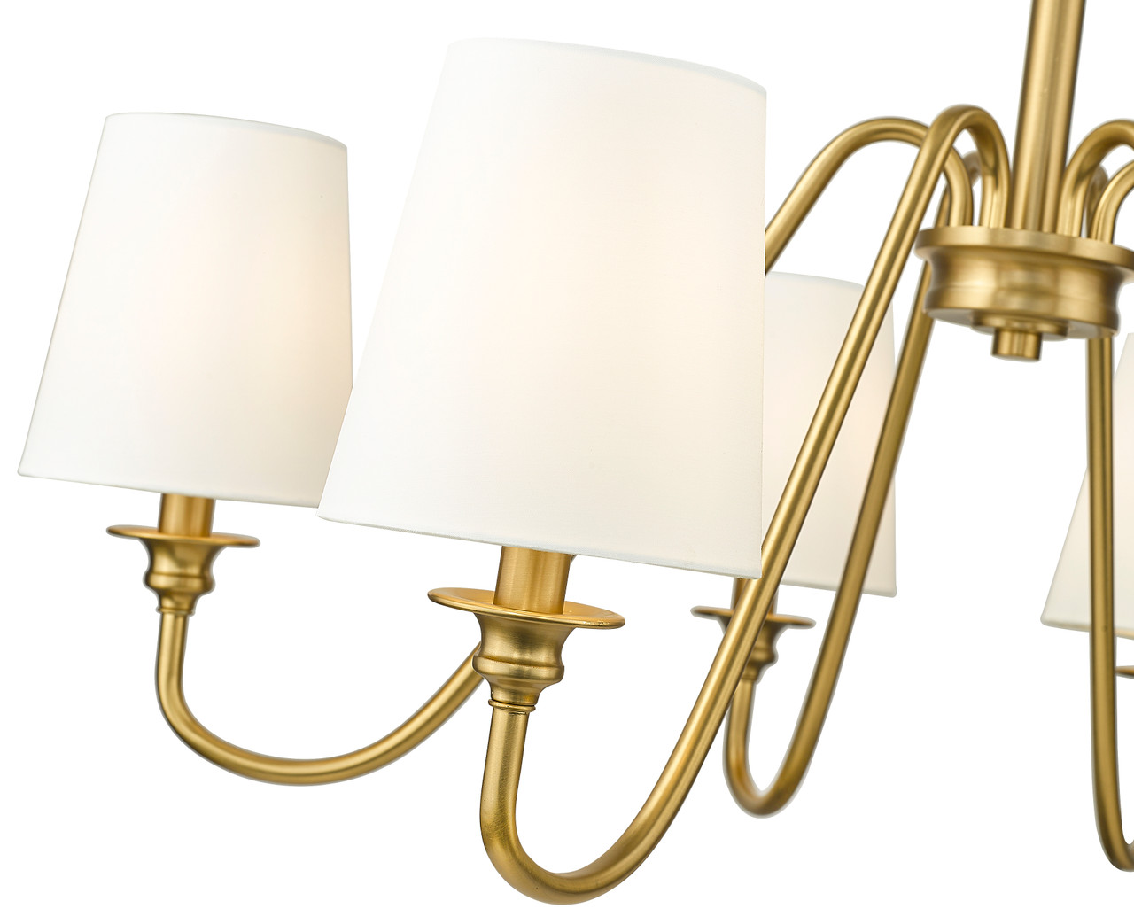 Z-LITE 7509-6-32MGLD 6 Light Chandelier, Modern Gold