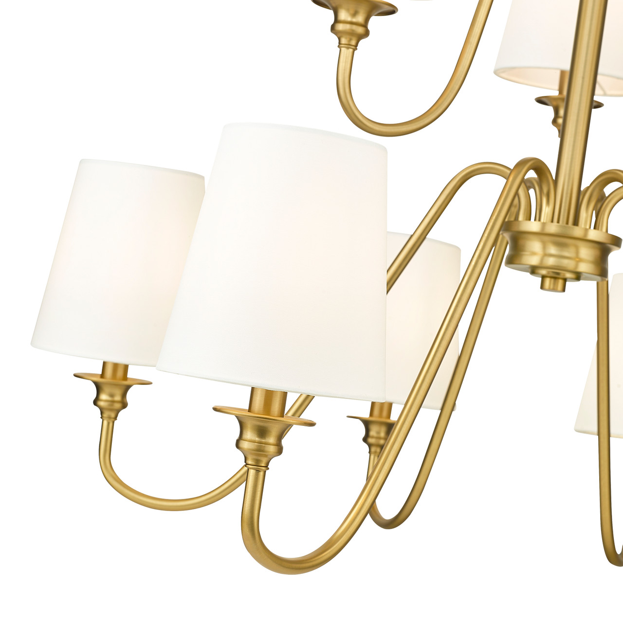 Z-LITE 7509-9-32MGLD 9 Light Chandelier, Modern Gold