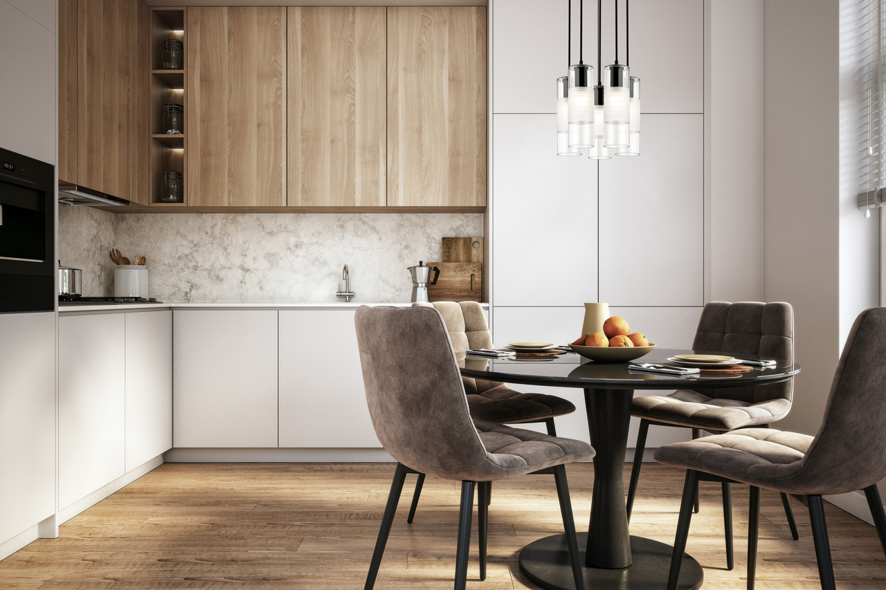 Z-LITE 824P-5R-MB 5 Light Chandelier, Matte Black