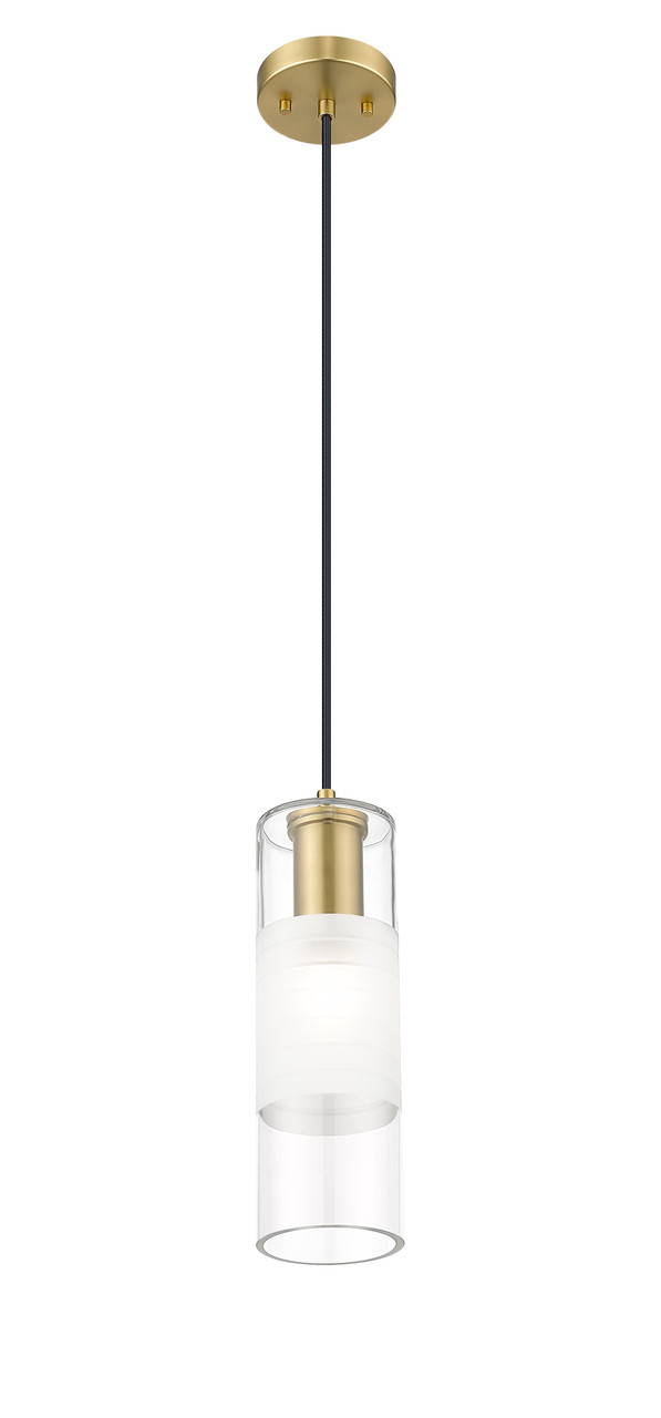 Z-LITE 824P-MGLD 1 Light  Pendant, Modern Gold