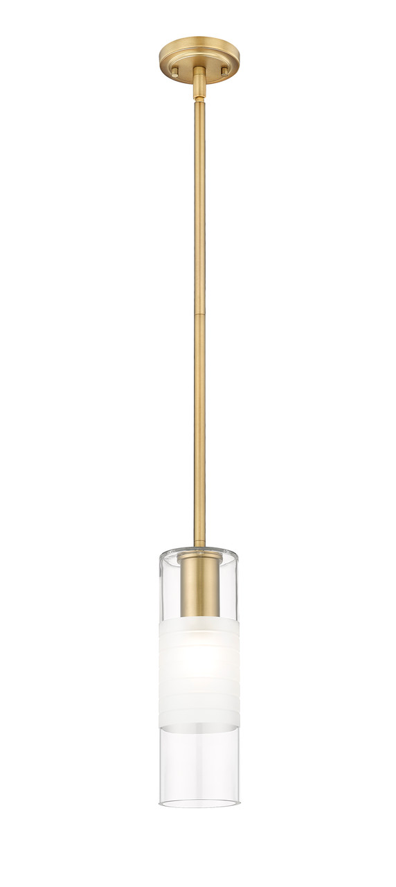 Z-LITE 824P-ROD-MGLD 1 Light  Pendant, Modern Gold