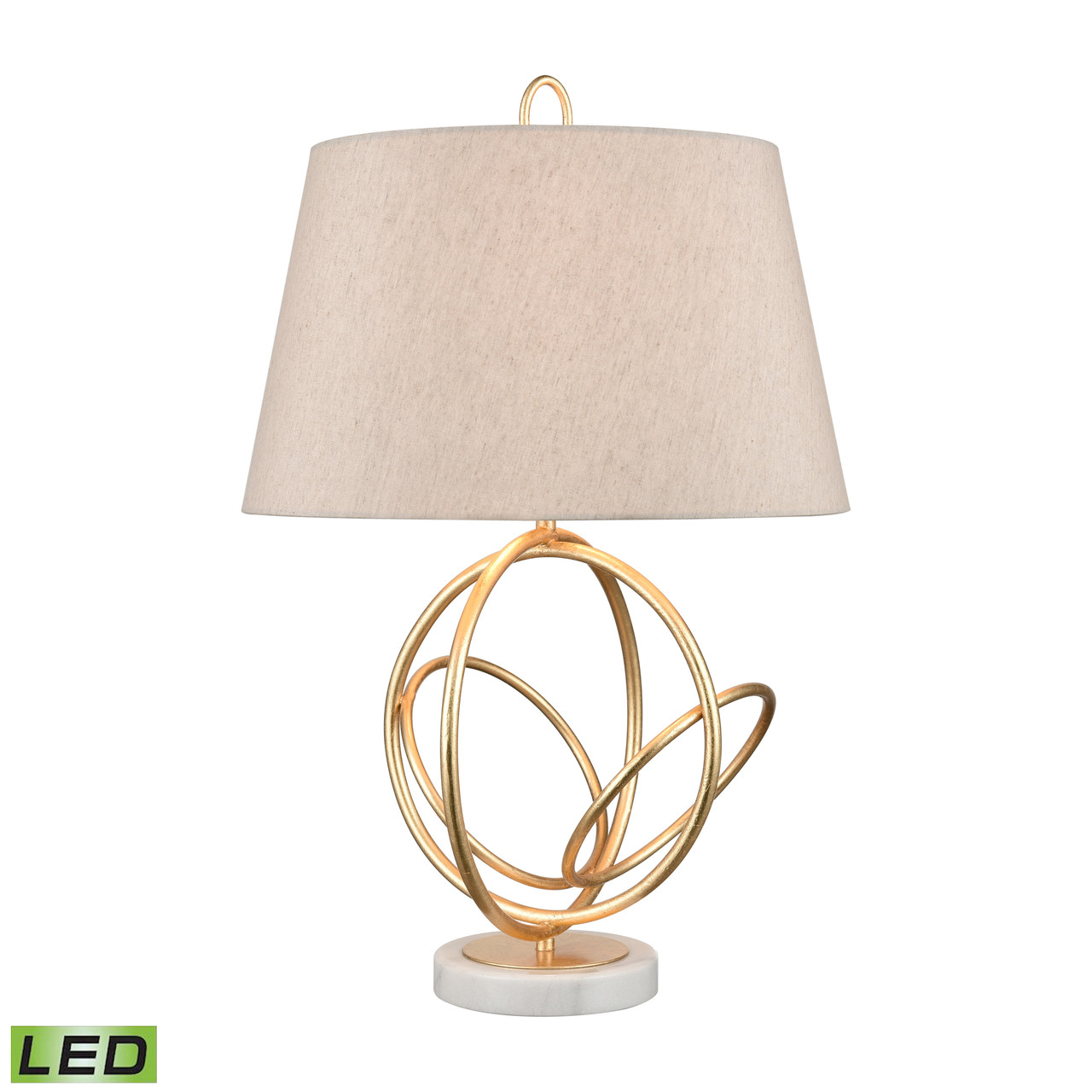 ELK HOME H0019-7986-LED Morely 26'' High 1-Light Table Lamp - Gold Leaf - Includes LED Bulb