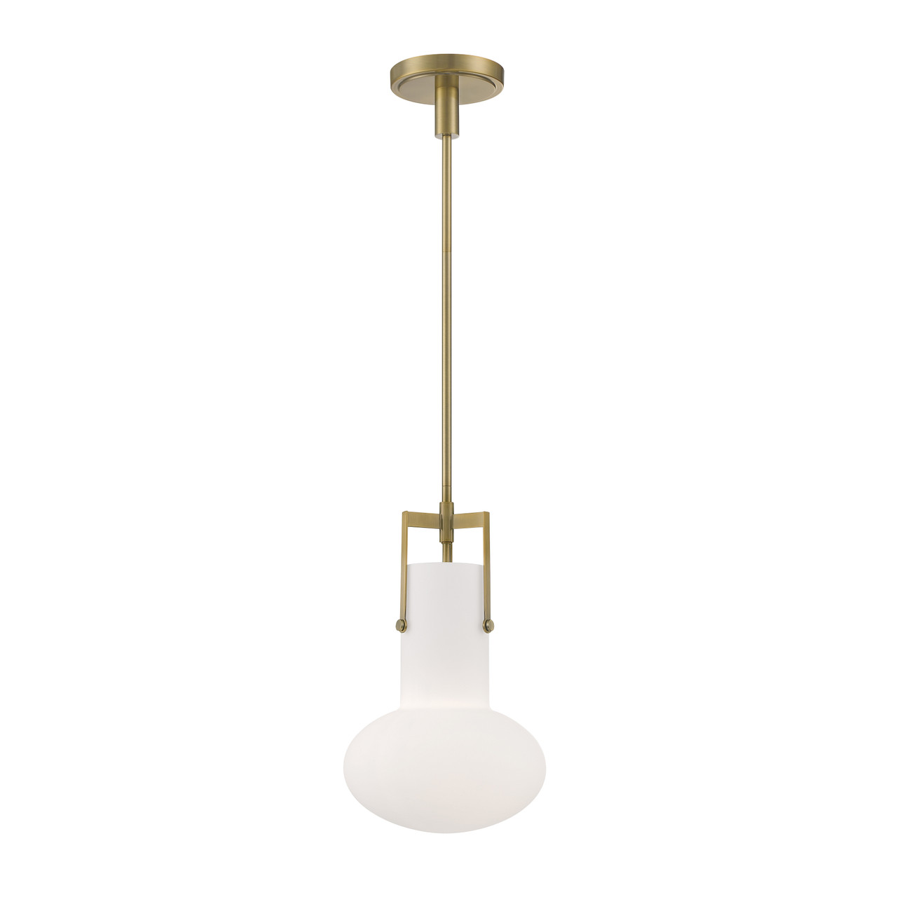 ELK HOME 4641-AN-MO Izel 1-Light Glass Pendant - Antique Brass