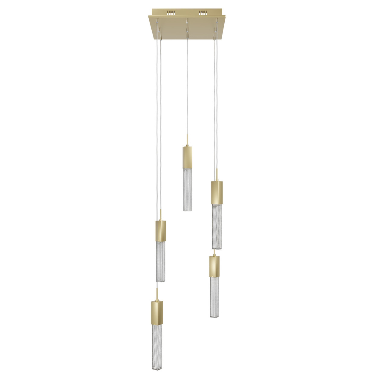 AVENUE LIGHTING HF1900-5-BOA-BB 5-Light FLUSH MOUNT PENDANTS, BRUSHED BRASS