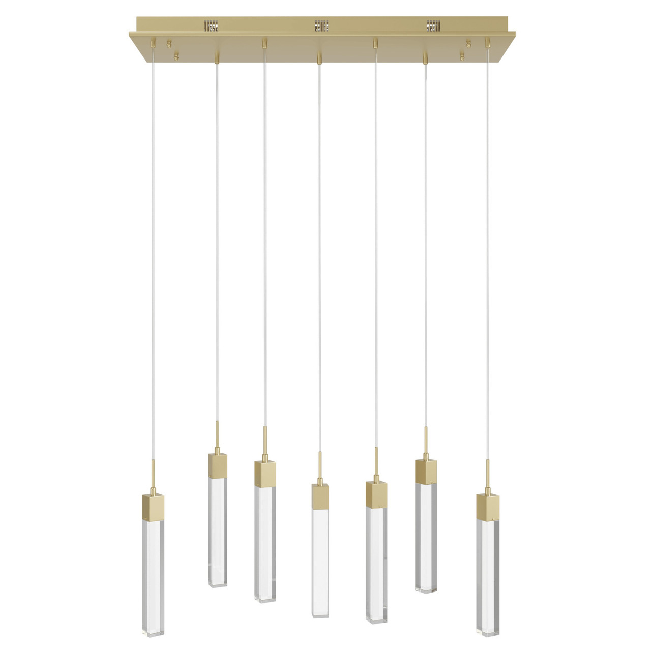 AVENUE LIGHTING HF1900-7-GL-BB-C 7-Light FLUSH MOUNT PENDANTS, BRUSHED BRASS AVENUE LIGHTING HF1900-7-GL-BB-C 7-Light FLUSH MOUNT PENDANTS, BRUSHED BRASS
