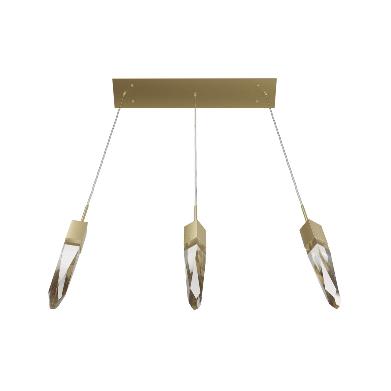 AVENUE LIGHTING HF1900-3-AP-BB-C 3-Light FLUSH MOUNT PENDANTS, BRUSHED BRASS