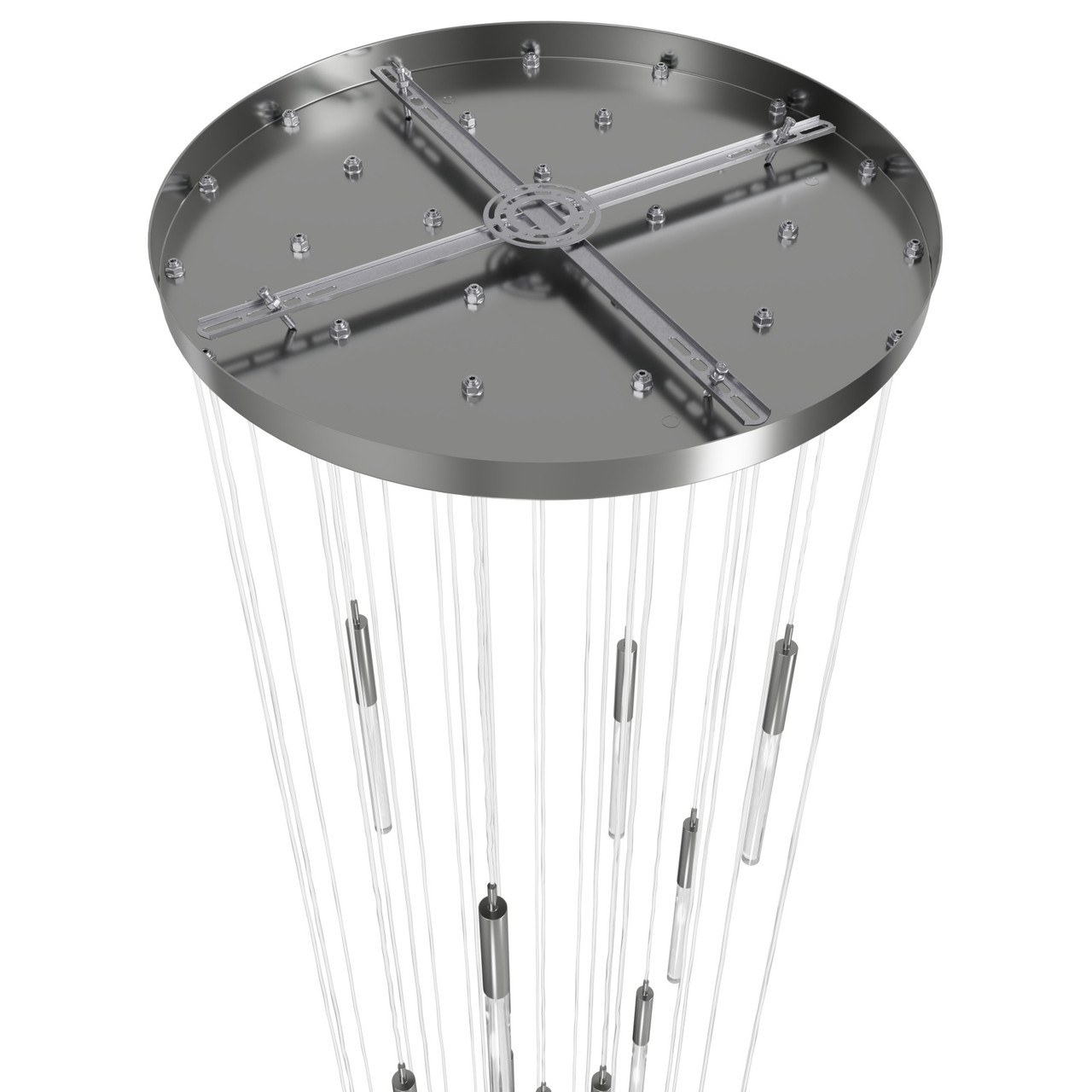 AVENUE LIGHTING HF2031-SNW-PN 31-Light PENDANT, POLISHED NICKEL