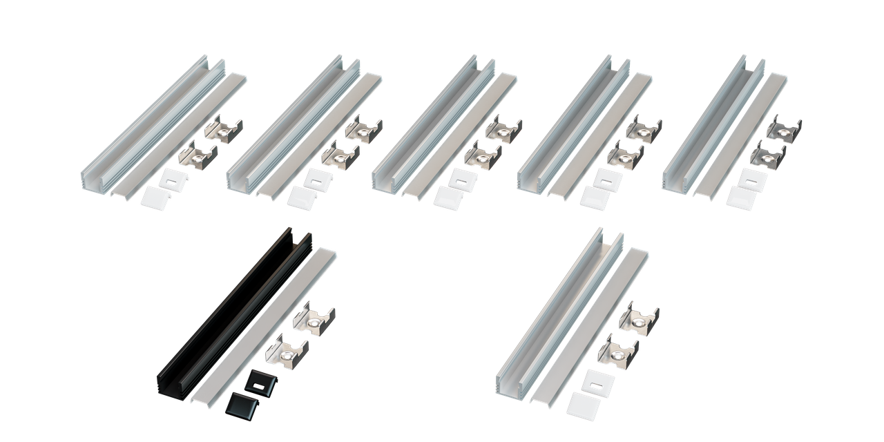 AMERICAN LIGHTING PE-UNV-2M-BNDL1 UNV Extrusion Bundle