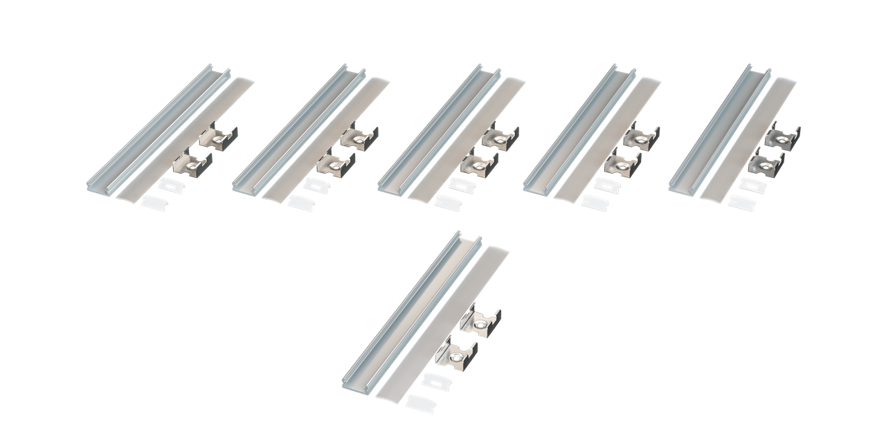 AMERICAN LIGHTING EE1-AAFR-2M-BNDL5 Economy Extrusion Bundle