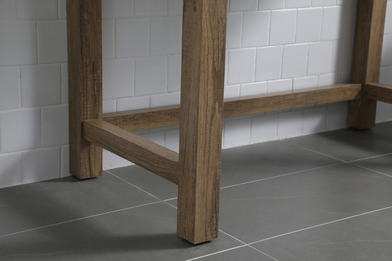 ELEGANT KITCHEN AND BATH VF14842NT 42 Inch ADA Compliant Bathroom Vanity In Natural Oak