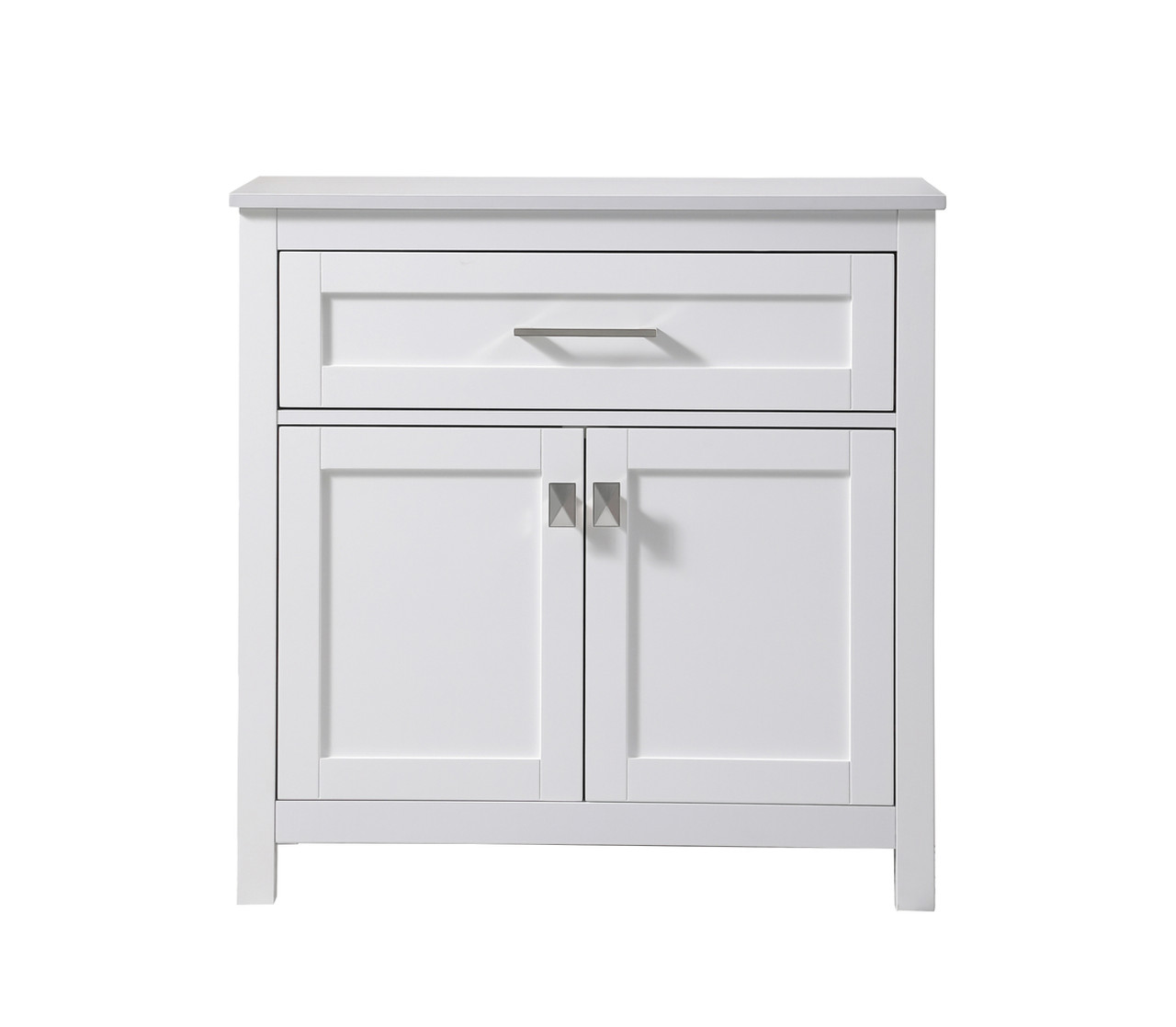 ELEGANT KITCHEN AND BATH SC013030WH 30 Inch Wide Bathroom Storage Freestanding Cabinet In White ELEGANT KITCHEN AND BATH SC013030WH 30 Inch Wide Bathroom Storage Freestanding Cabinet In White