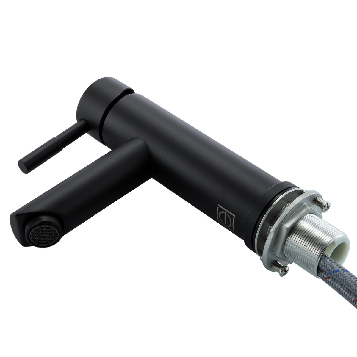 ELEGANT KITCHEN AND BATH FAV-1008MBK Mia Single Hole Single Handle Bathroom Faucet in Matte Black