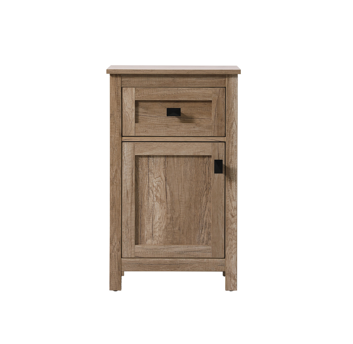ELEGANT KITCHEN AND BATH SC011830NT 18 Inch Wide Bathroom Storage Freedstanding Cabinet In Natural Oak