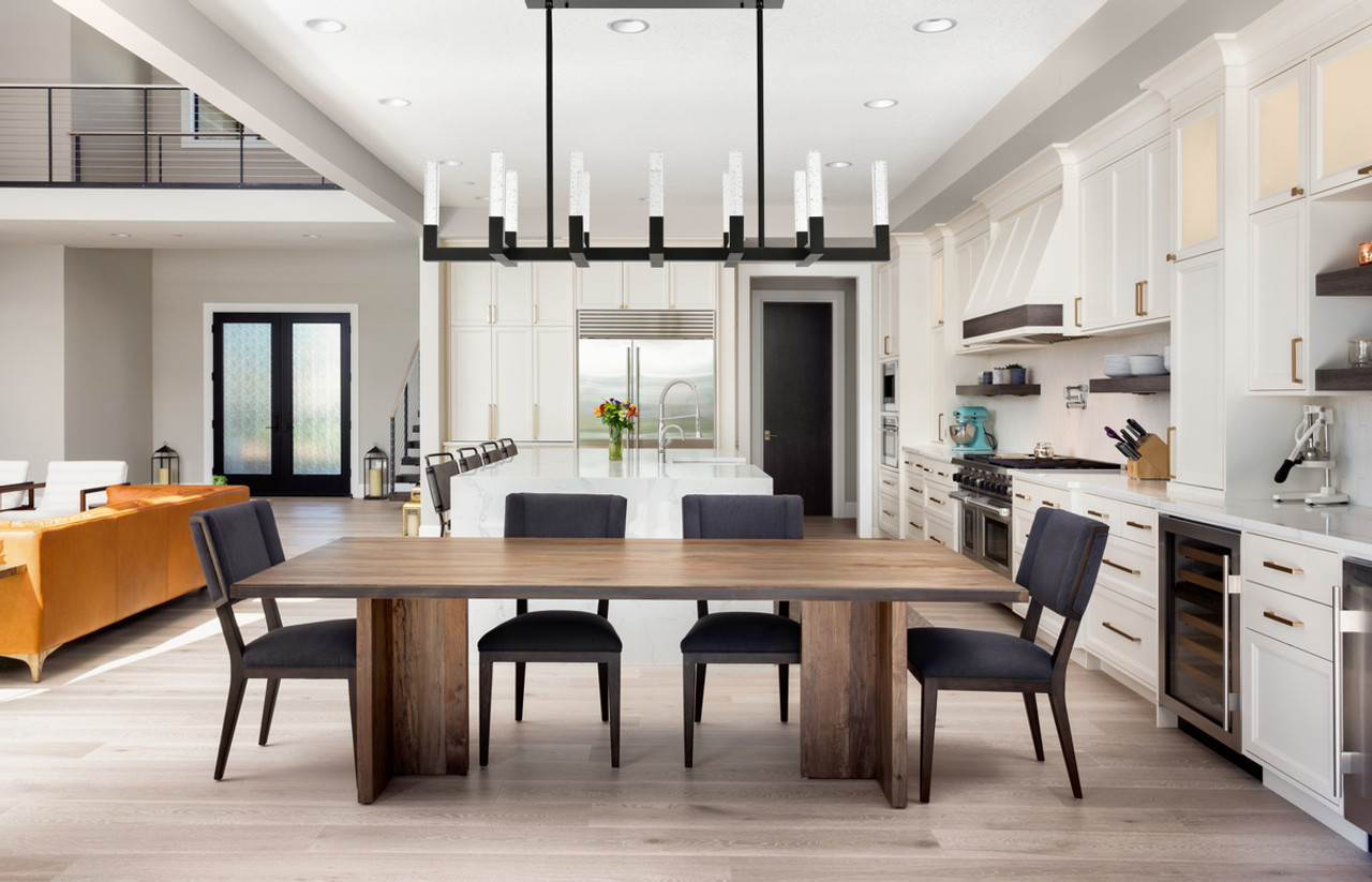 ELEGANT LIGHTING 1030G54BK Noemi 54 inch Adjustable LED Pendant in Black