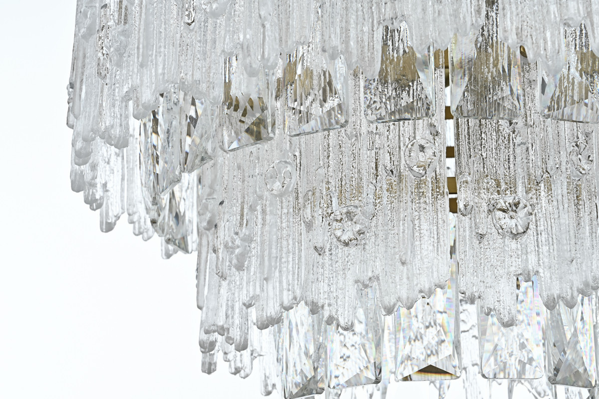 ELEGANT LIGHTING 1780D15SG Emilia 15 inch Pendant Light in Satin Gold