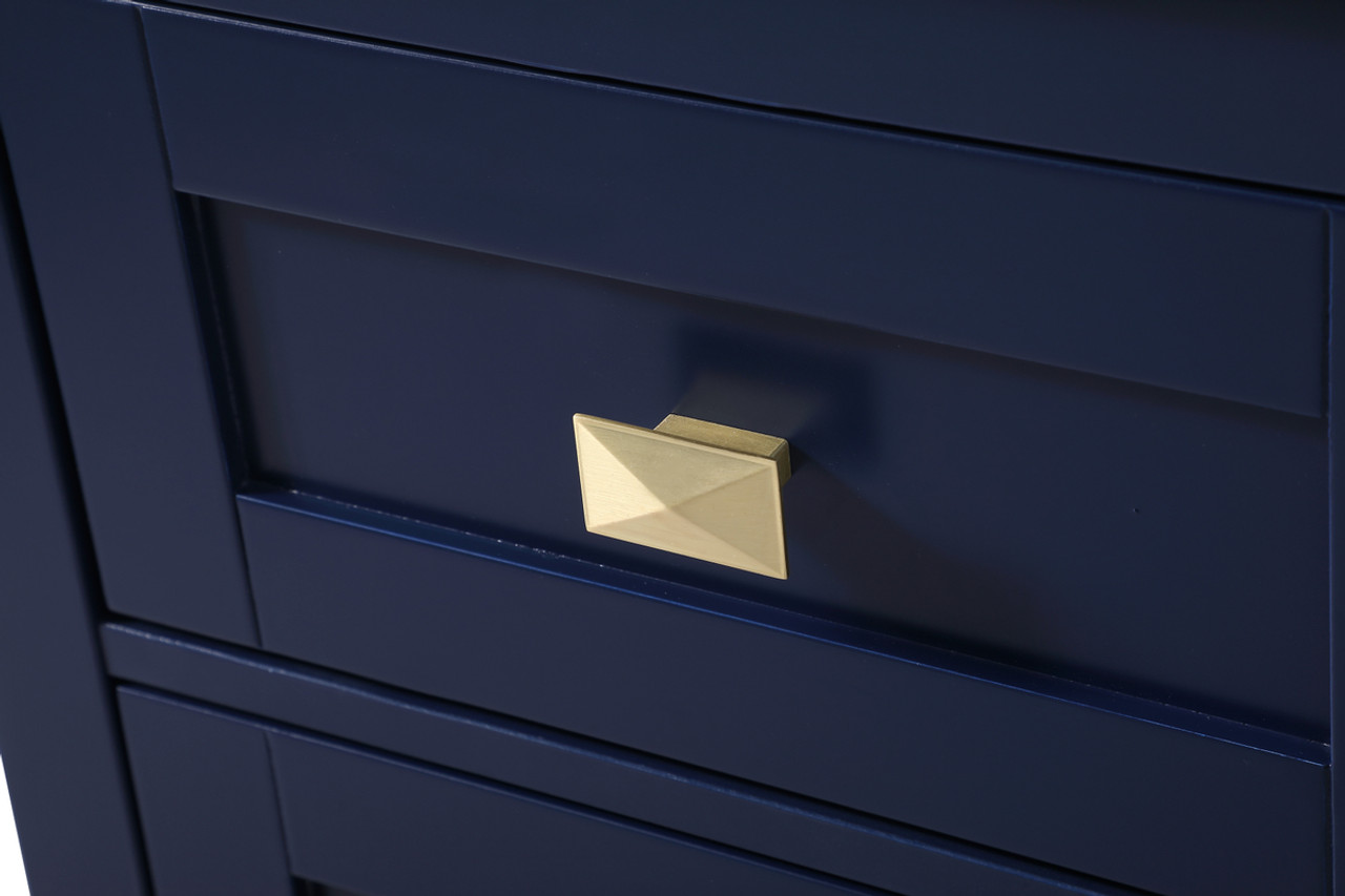 ELEGANT KITCHEN AND BATH SC011830BL 18 Inch Wide Bathroom Storage Freedstanding Cabinet In Blue ELEGANT KITCHEN AND BATH SC011830BL 18 Inch Wide Bathroom Storage Freedstanding Cabinet In Blue