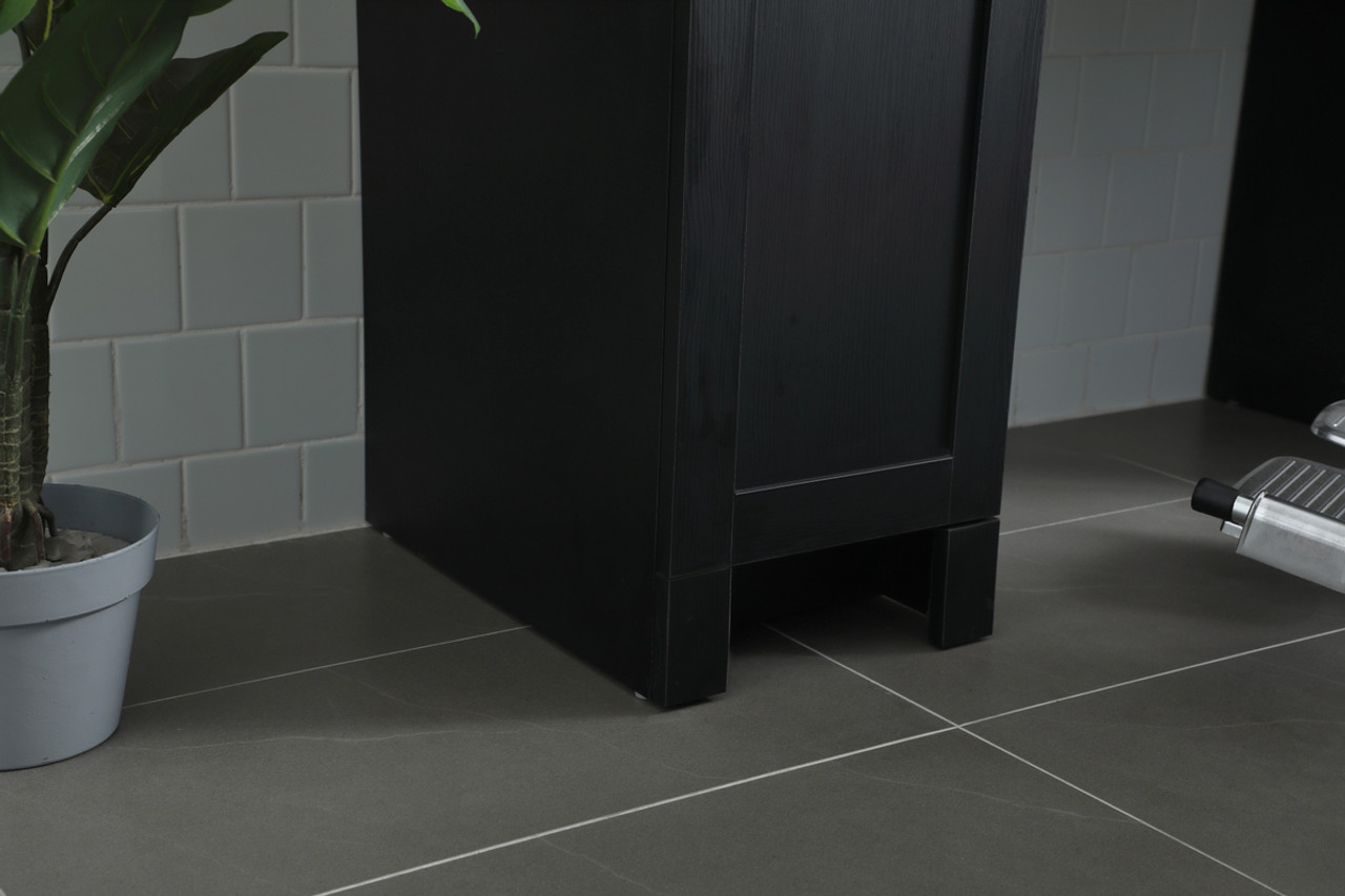 ELEGANT KITCHEN AND BATH VF14954MBK 54 Inch ADA Compliant Bathroom Vanity In Black