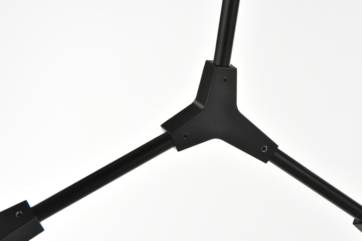 ELEGANT LIGHTING 1712G60BK Cavoli 60 inch Chandelier in Black