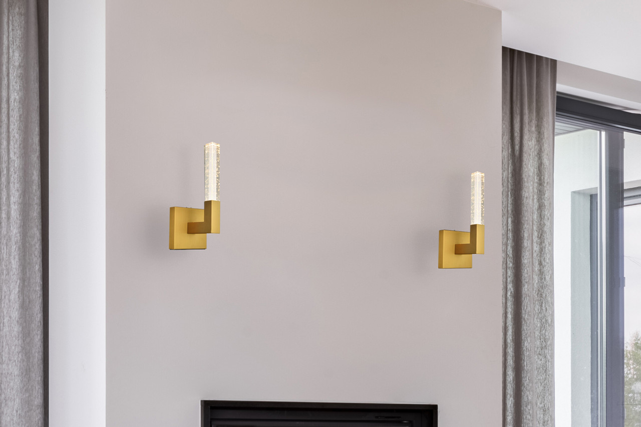 ELEGANT LIGHTING 1030W6SG Noemi 6 inch Adjustable LED Wall Sconce in Satin Gold
