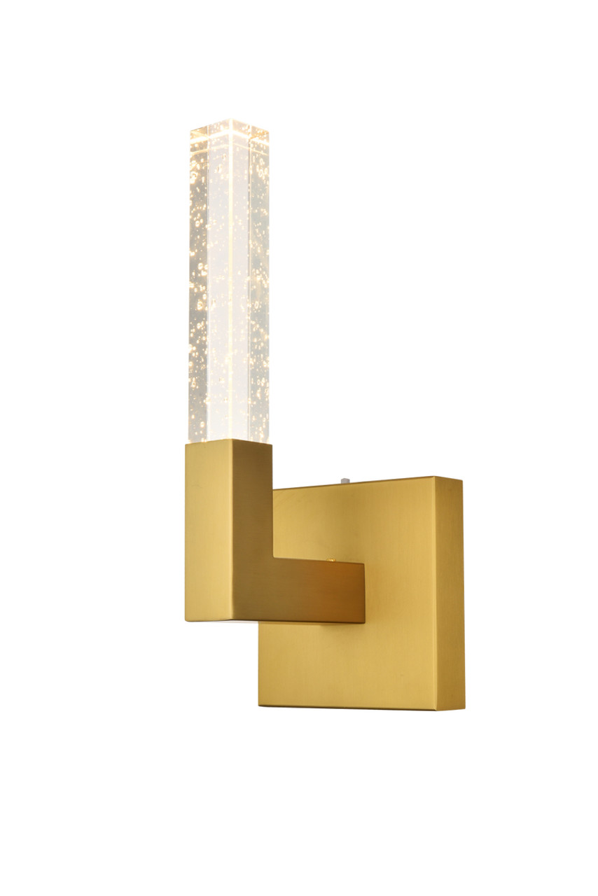 ELEGANT LIGHTING 1030W6SG Noemi 6 inch Adjustable LED Wall Sconce in Satin Gold
