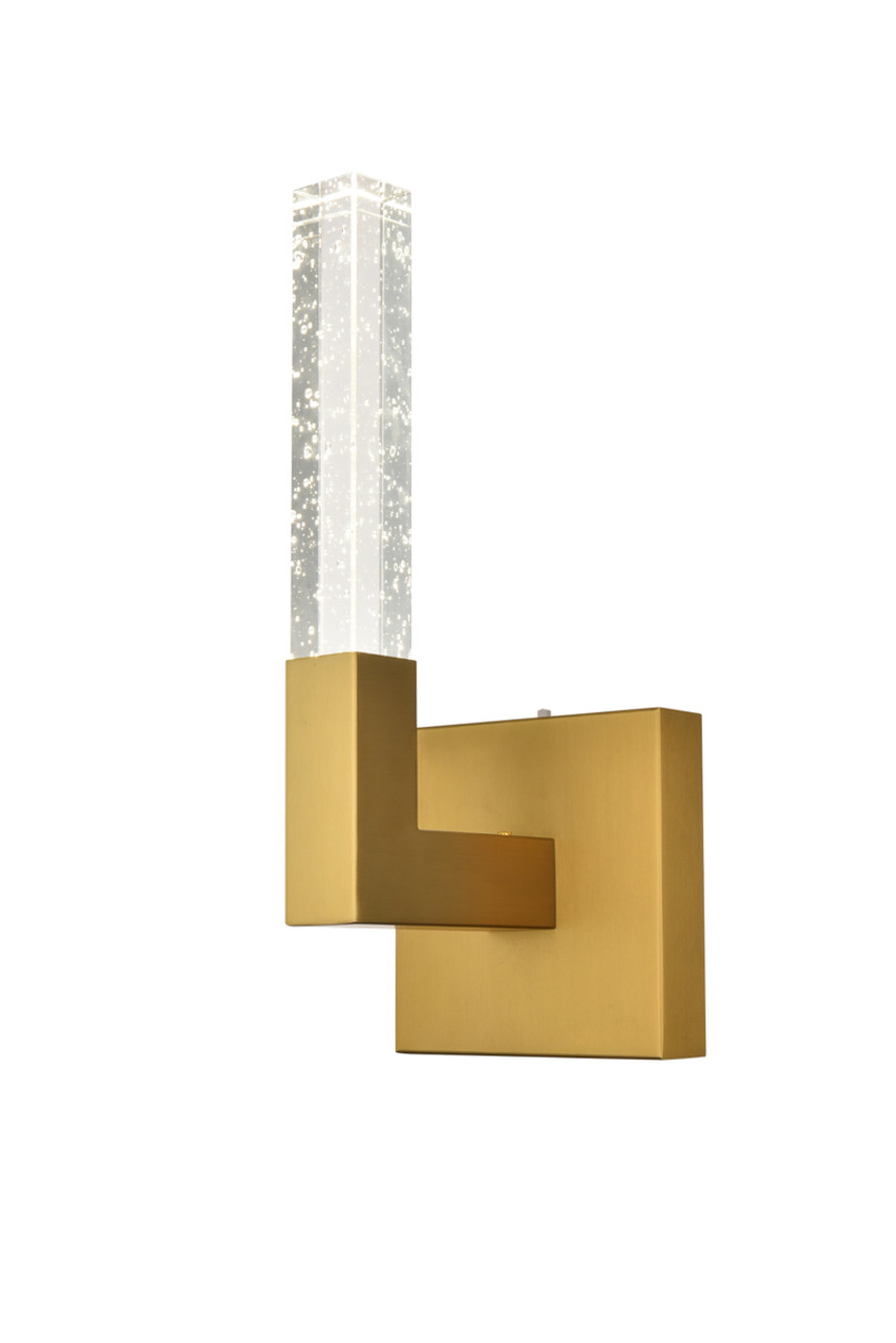 ELEGANT LIGHTING 1030W6SG Noemi 6 inch Adjustable LED Wall Sconce in Satin Gold