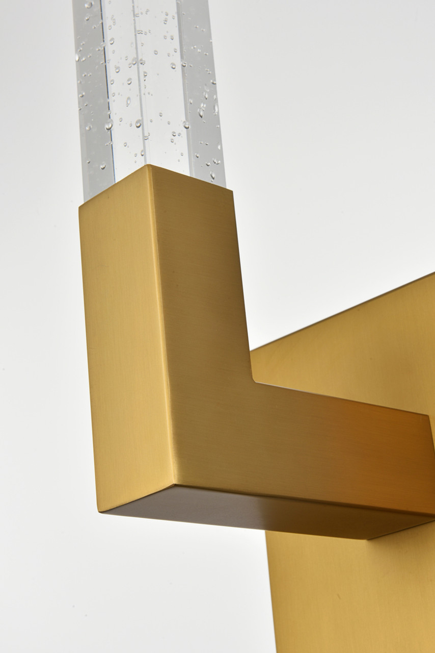 ELEGANT LIGHTING 1030W6SG Noemi 6 inch Adjustable LED Wall Sconce in Satin Gold