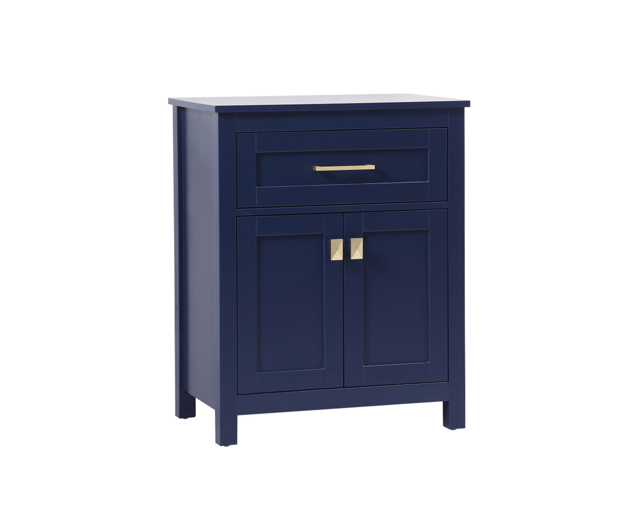 ELEGANT KITCHEN AND BATH SC012430BL 24 Inch Wide Bathroom Storage Freestanding Cabinet In Blue ELEGANT KITCHEN AND BATH SC012430BL 24 Inch Wide Bathroom Storage Freestanding Cabinet In Blue