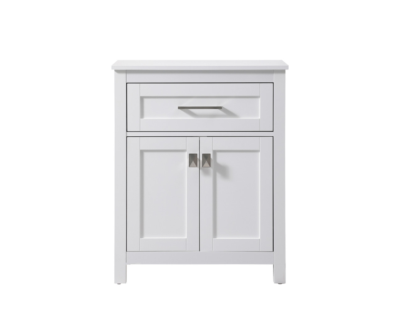 ELEGANT KITCHEN AND BATH SC012430WH 24 Inch Wide Bathroom Storage Freestanding Cabinet In White ELEGANT KITCHEN AND BATH SC012430WH 24 Inch Wide Bathroom Storage Freestanding Cabinet In White